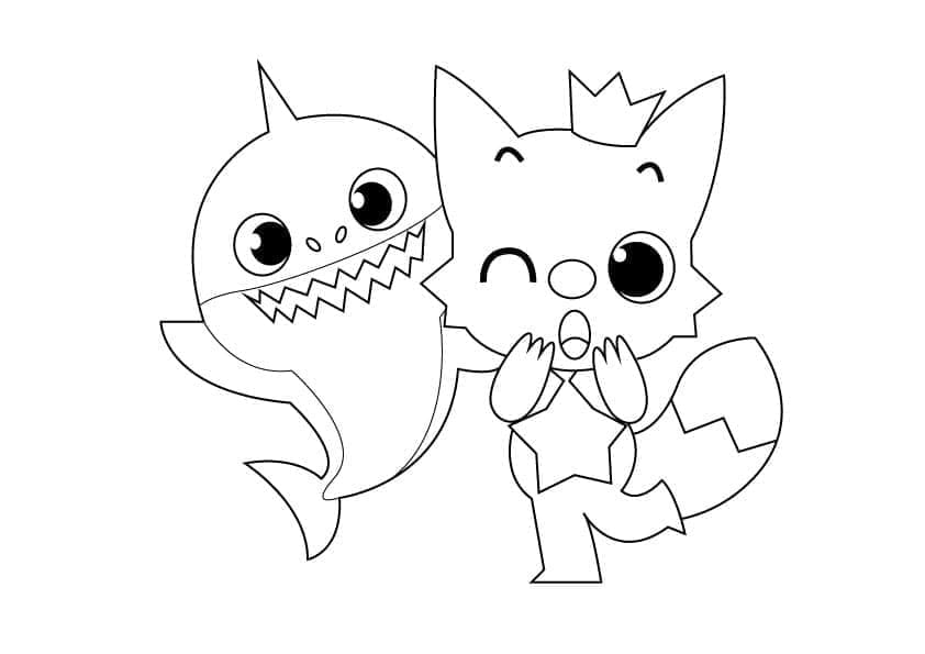 Kostenloses Bild von Baby Shark ausmalbilder