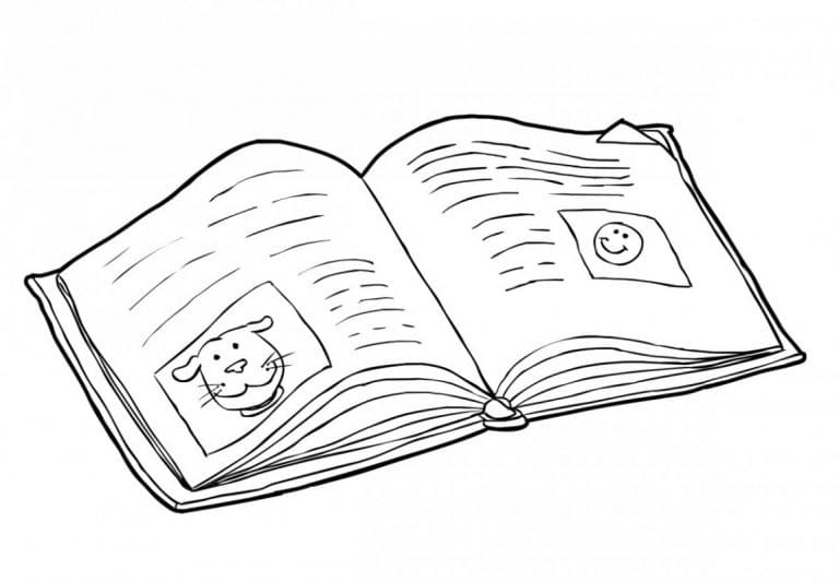 Kostenloses Bücherbild ausmalbilder