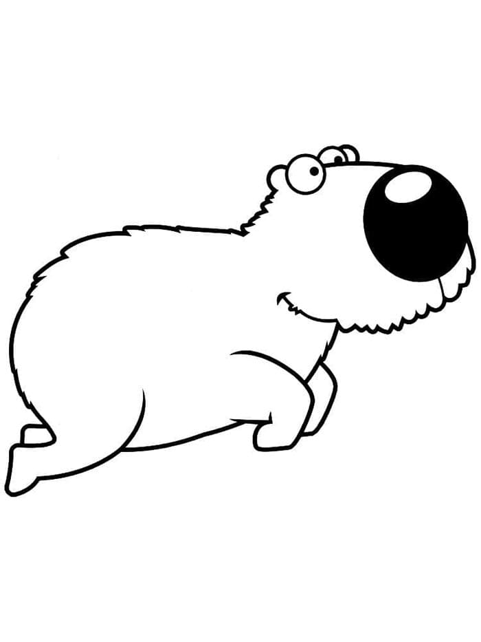 Kostenloses Capybara ausmalbilder