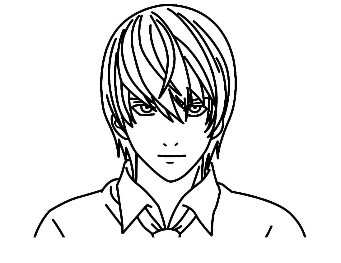 Kostenloses Death Note zum Ausdrucken ausmalbilder