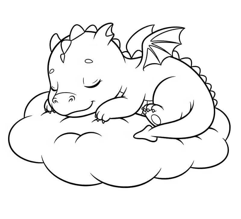 Kostenloses Drache ausmalbilder