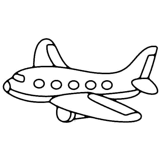 Kostenloses Flugzeug für Kinder ausmalbilder