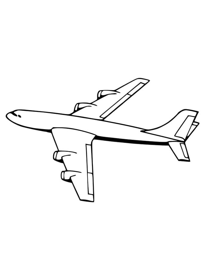 Kostenloses Flugzeug zum Ausdrucken ausmalbilder