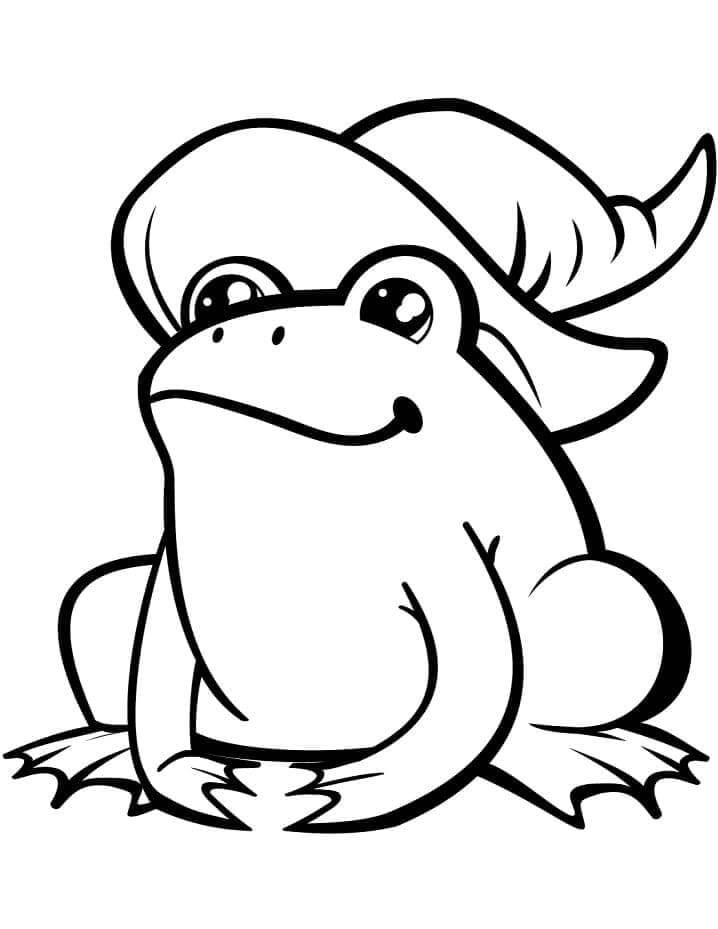 Kostenloses Frosch Bild ausmalbilder