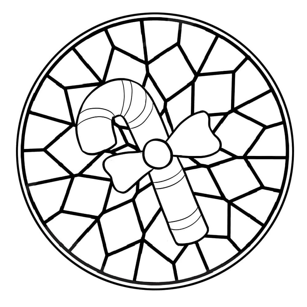 Kostenloses Glasmalerei-Bild ausmalbilder