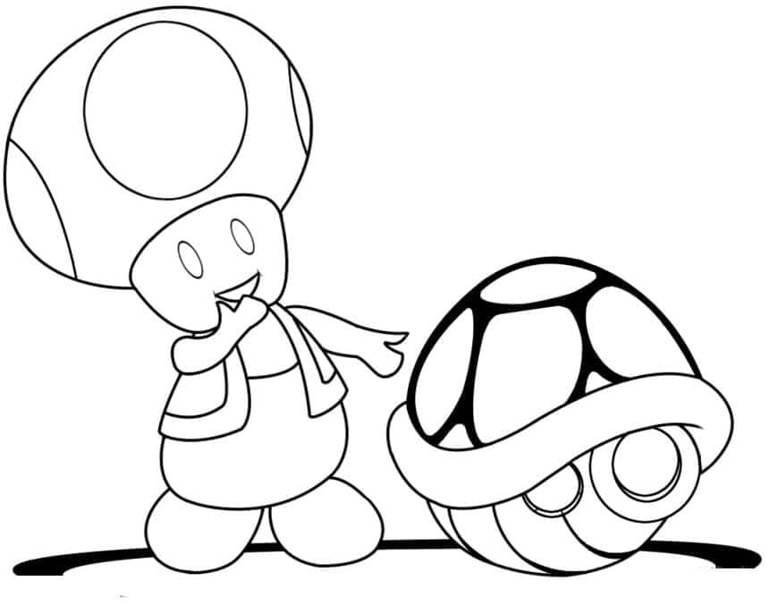 Kostenloses Mario ausmalbilder
