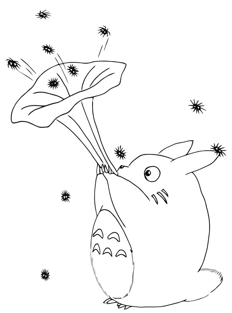 Kostenloses Mein Nachbar Totoro ausmalbilder