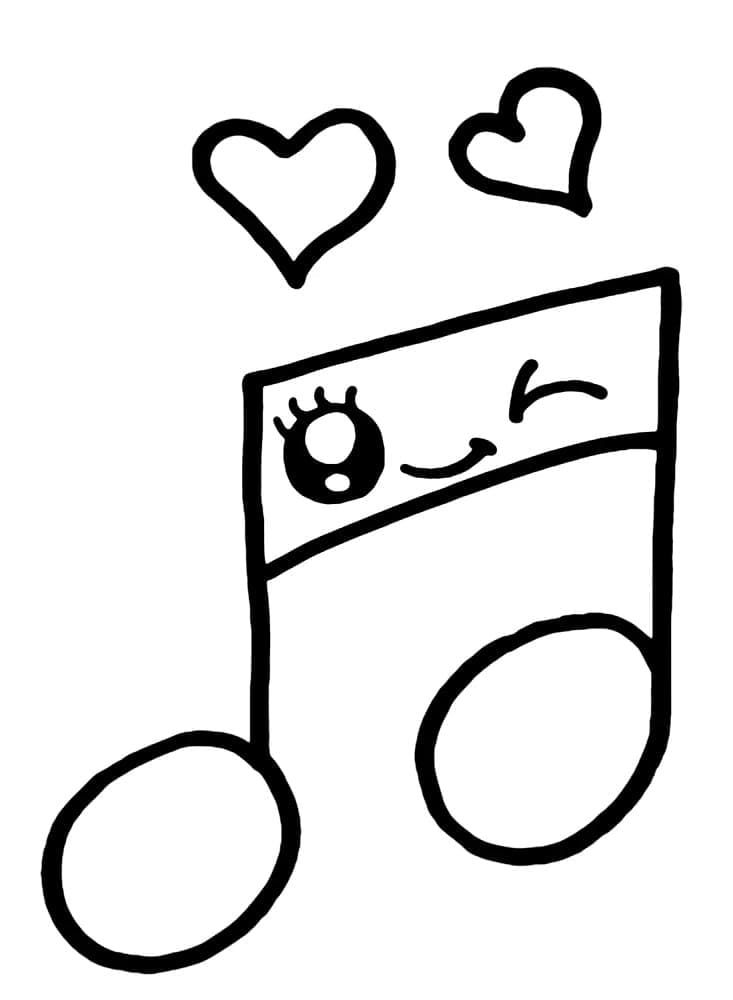 Kostenloses Musiknotenbild ausmalbilder