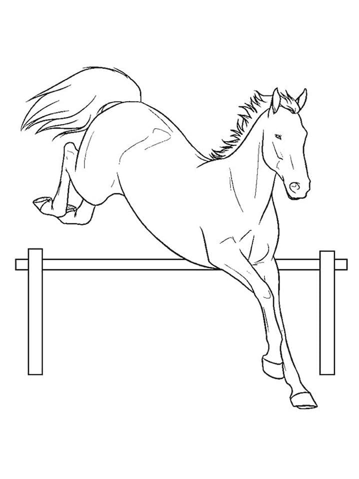 Kostenloses Pferd ausmalbilder
