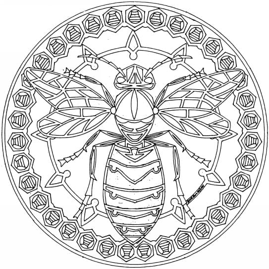 Kostenloses Tiere Mandala ausmalbilder