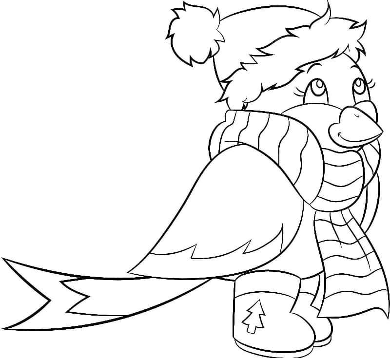 Kostenloses Wintersbild ausmalbilder