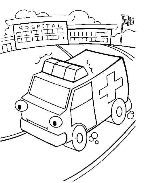 Krankenwagen 1 ausmalbilder