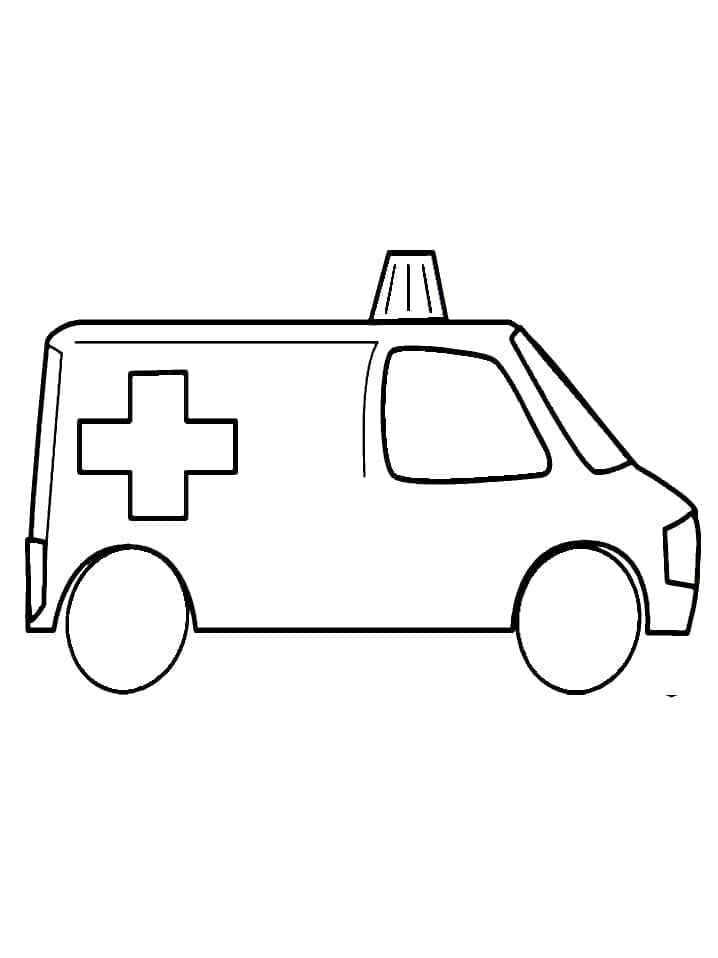 Krankenwagen für Kinder ausmalbilder