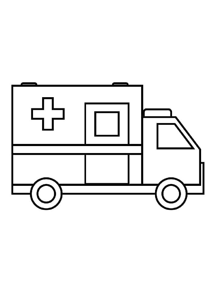 Krankenwagen gratis druckbar ausmalbilder