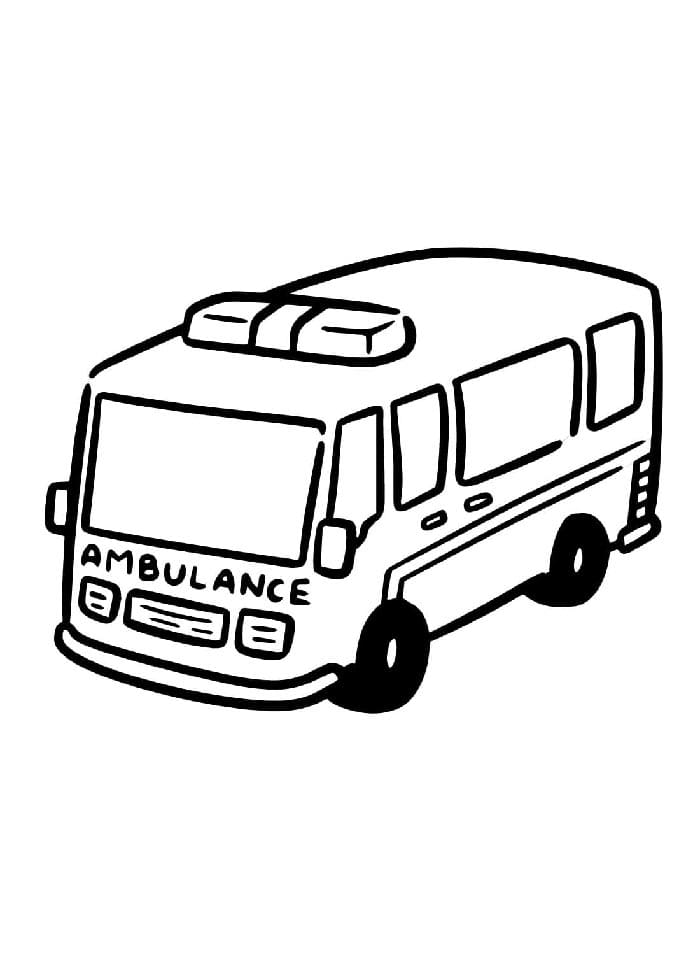 Krankenwagen gratis ausmalbilder