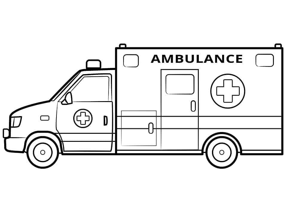 Krankenwagen ausmalbilder