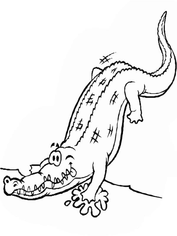 Krokodil Druckbar Gratis ausmalbilder