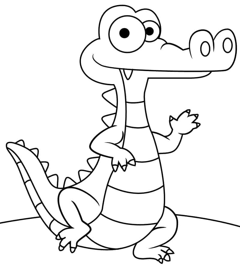 Krokodil Drucken ausmalbilder