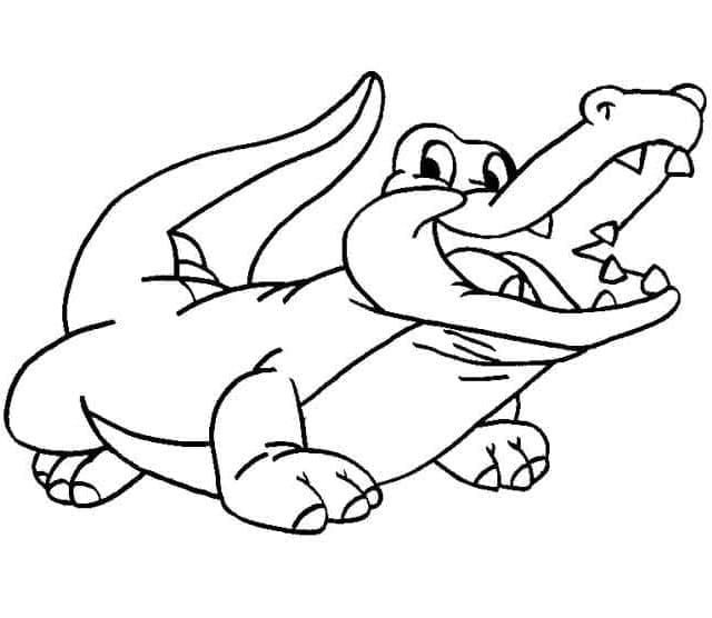Krokodil Gratis ausmalbilder