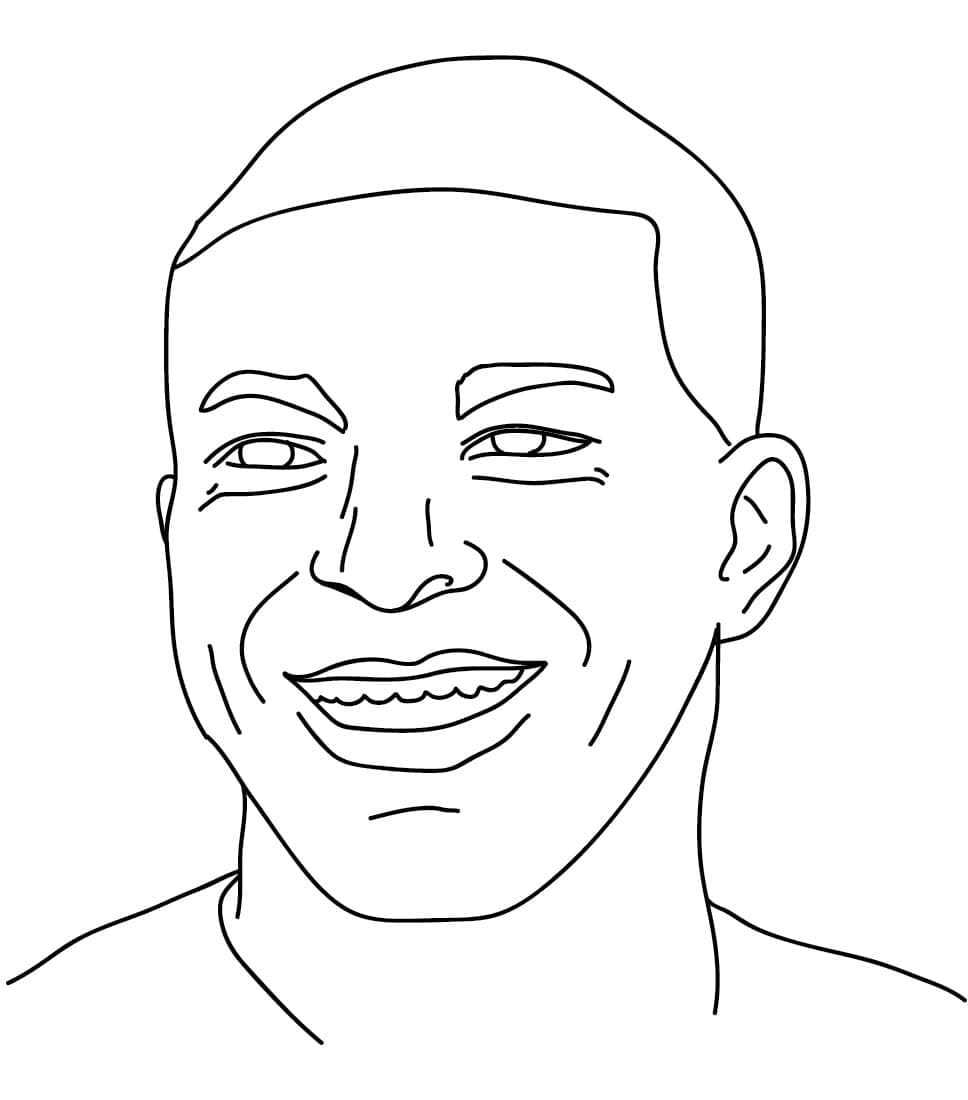 Kylian Mbappé Bild ausmalbilder
