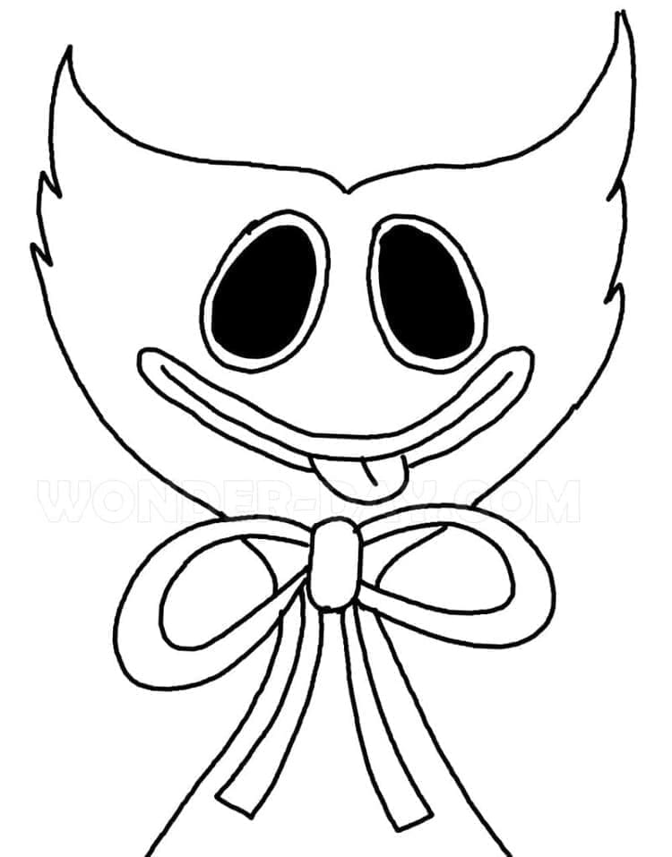 Lächelnder Huggy Wuggy ausmalbilder