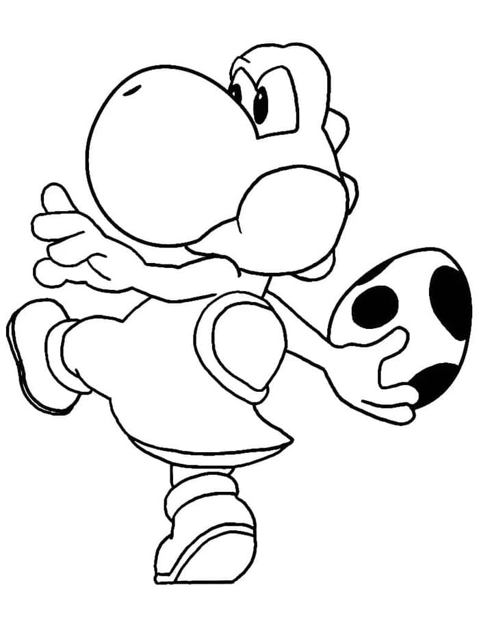 Lächelnder Yoshi ausmalbilder