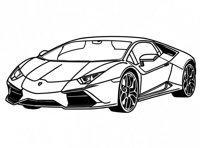 Lamborghini Malvorlage für Kinder ausmalbilder
