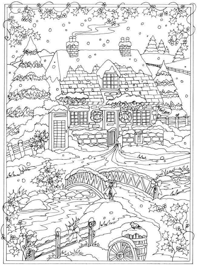 Landschaft 1 ausmalbilder