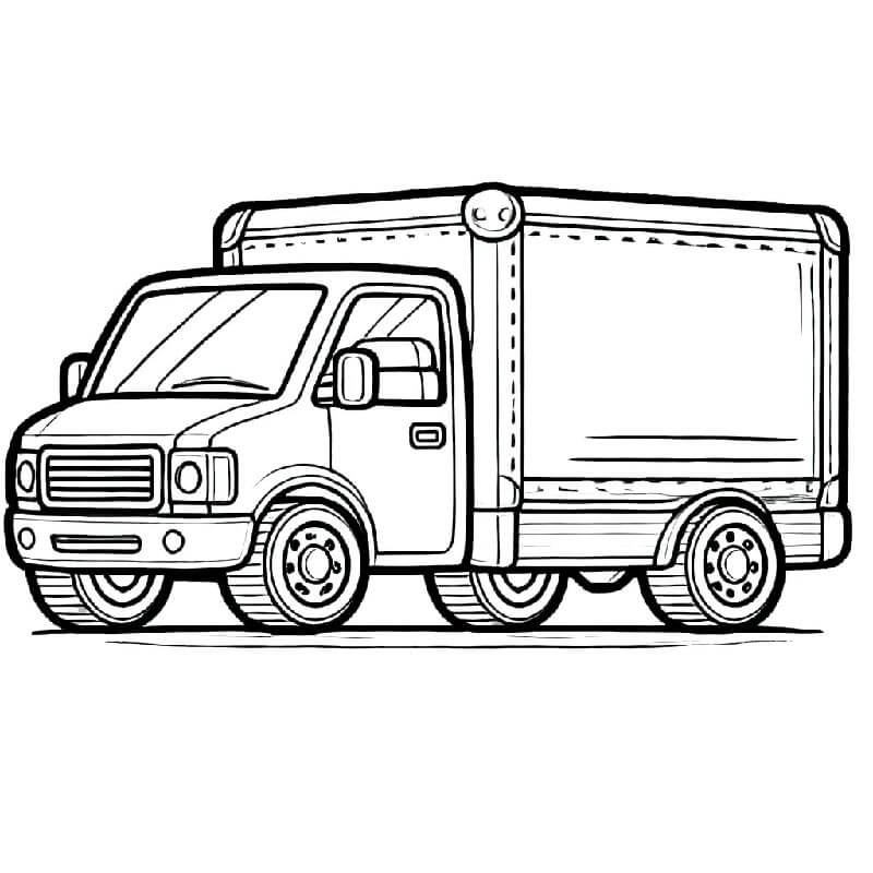 Lastwagen für 5-jährige Kinder ausmalbilder