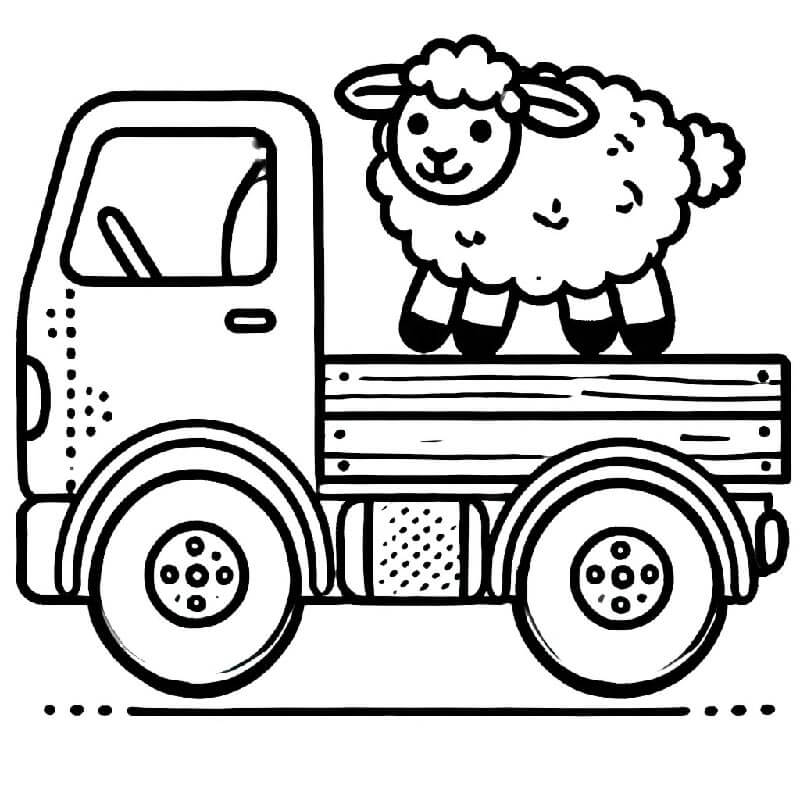 Lastwagen für 6-jährige Kinder ausmalbilder