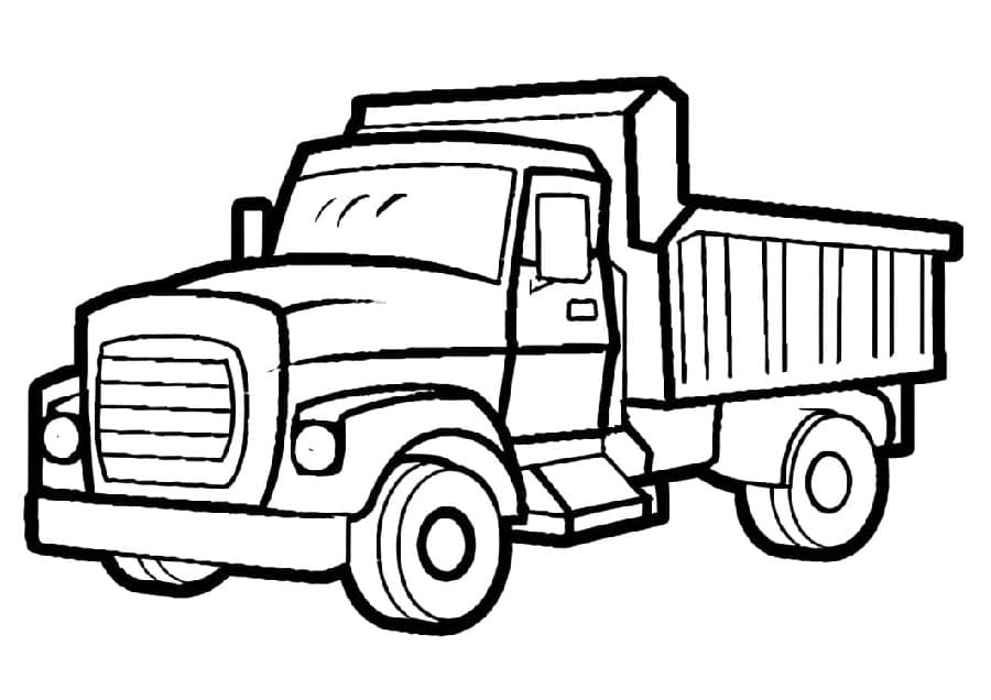 Lastwagen gratis druckbar ausmalbilder