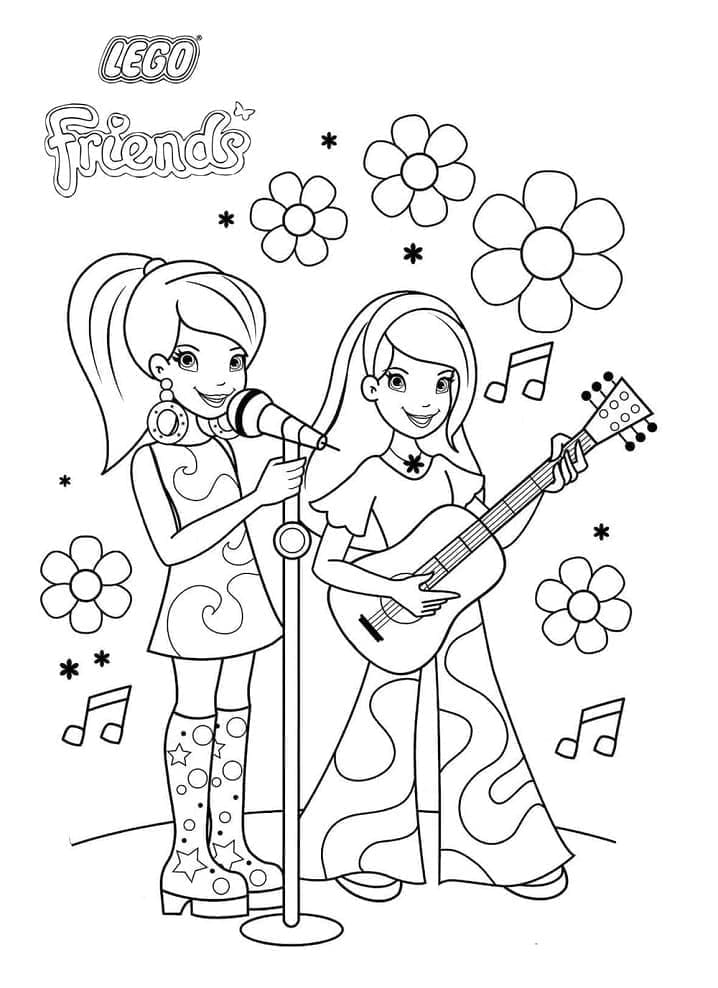 Lego Friends Druckbar ausmalbilder