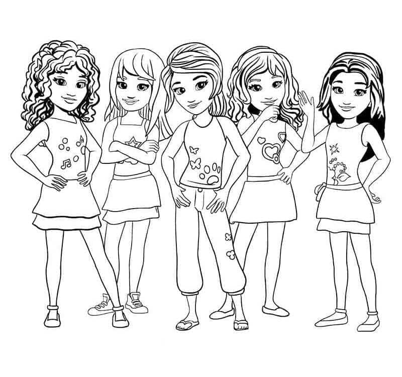 Lego Friends Kostenlos Druckbar ausmalbilder
