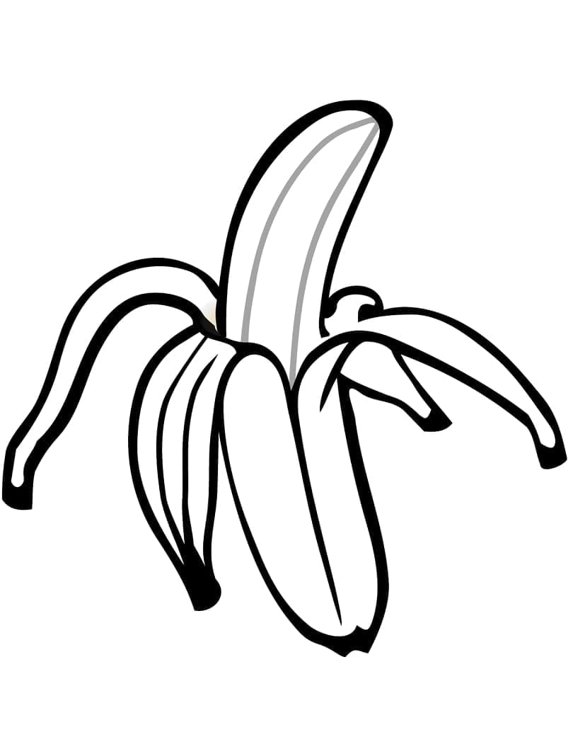 Leichte Banane ausmalbilder
