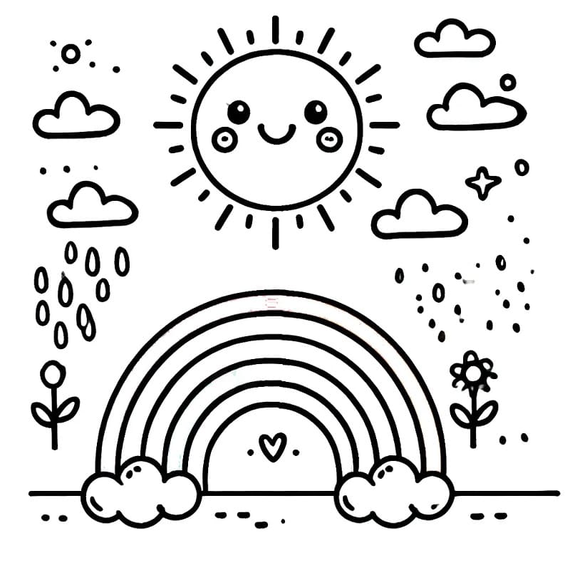 Leichte Sonne ausmalbilder