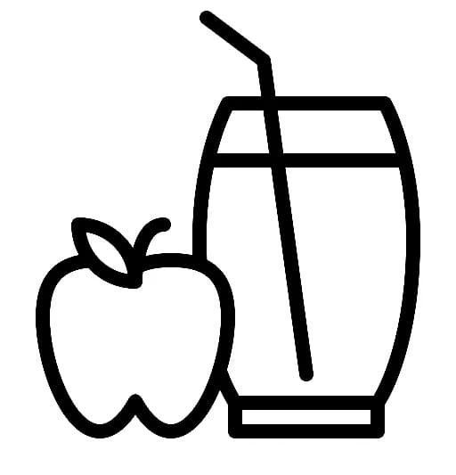 Leichter Apfel ausmalbilder