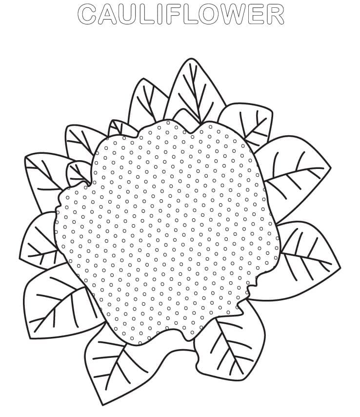 Leichter Blumenkohl ausmalbilder