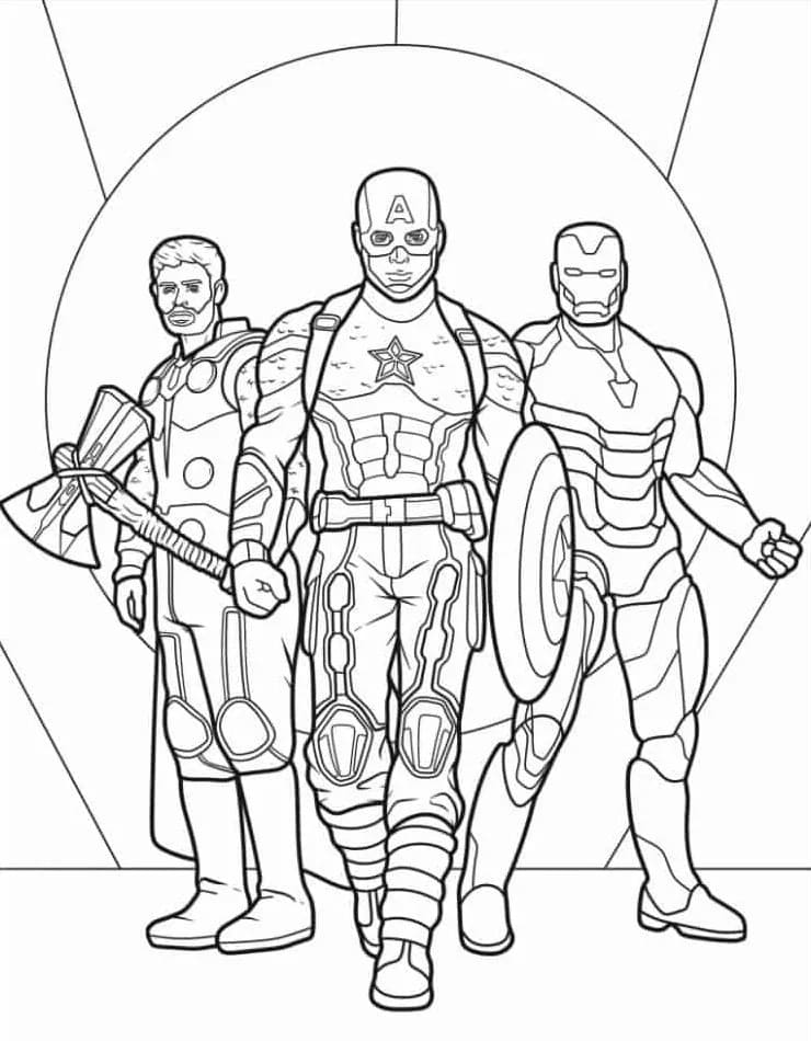 Leichter Captain America ausmalbilder