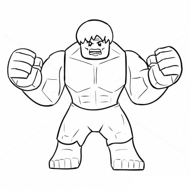 Leichter Hulk ausmalbilder