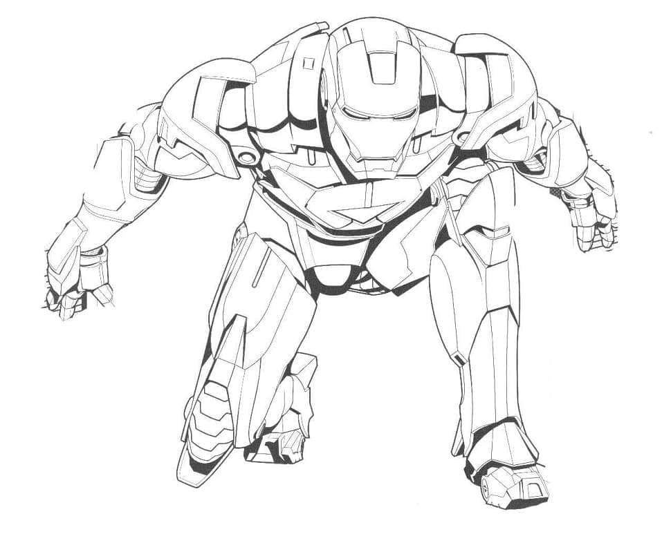 Leichter Iron Man ausmalbilder