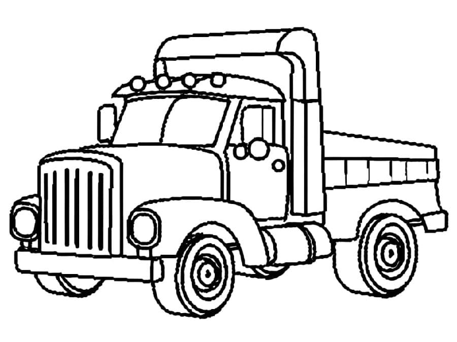 Leichter Lastwagen ausmalbilder