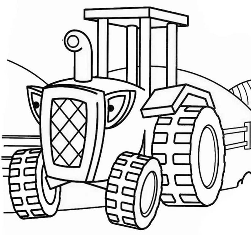 Leichter Traktor ausmalbilder