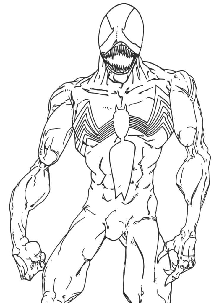 Leichter Venom ausmalbilder