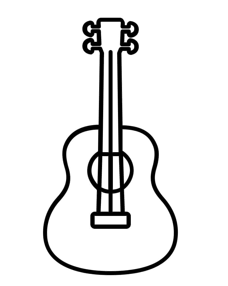 Leichtes Musikinstrumente ausmalbilder