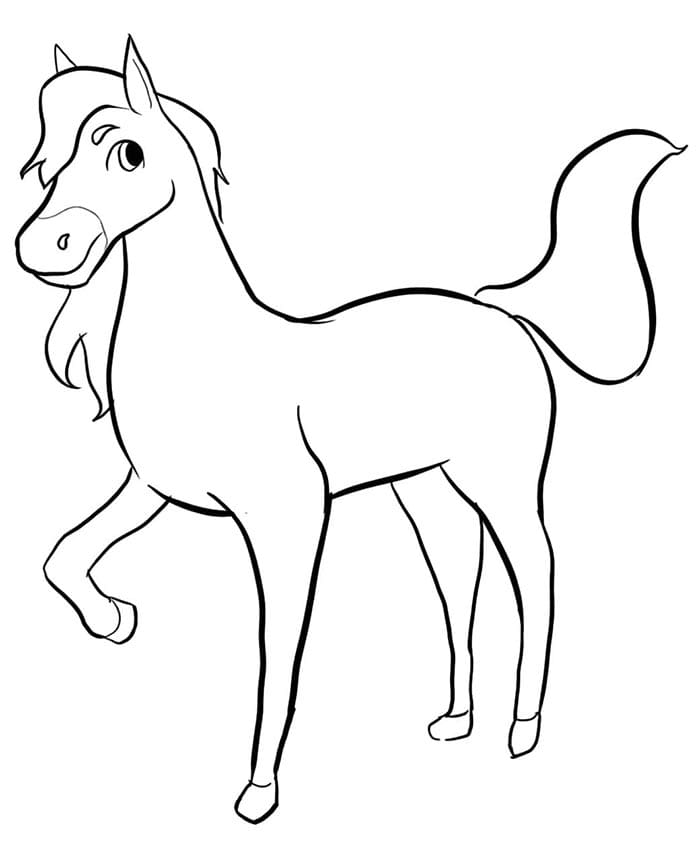 Leichtes Pferd ausmalbilder