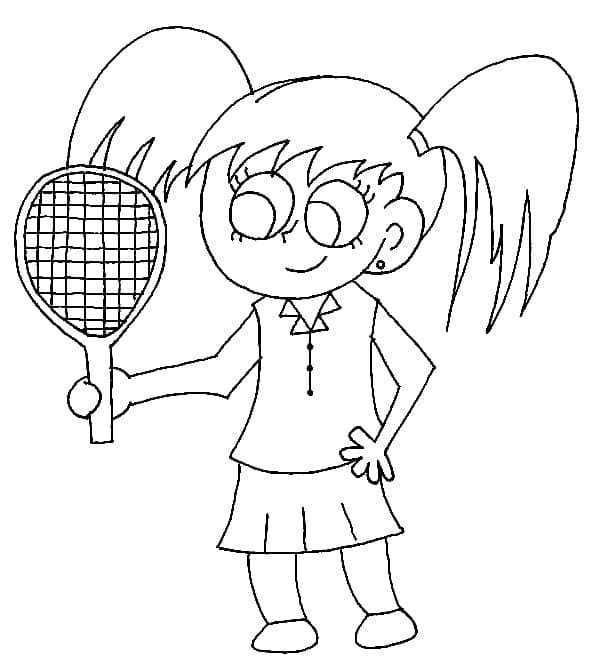 Leichtes Tennis ausmalbilder