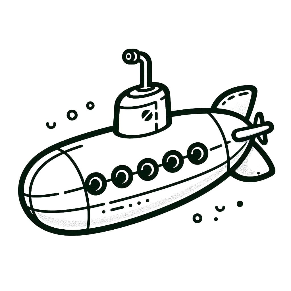 Leichtes U-Boot ausmalbilder