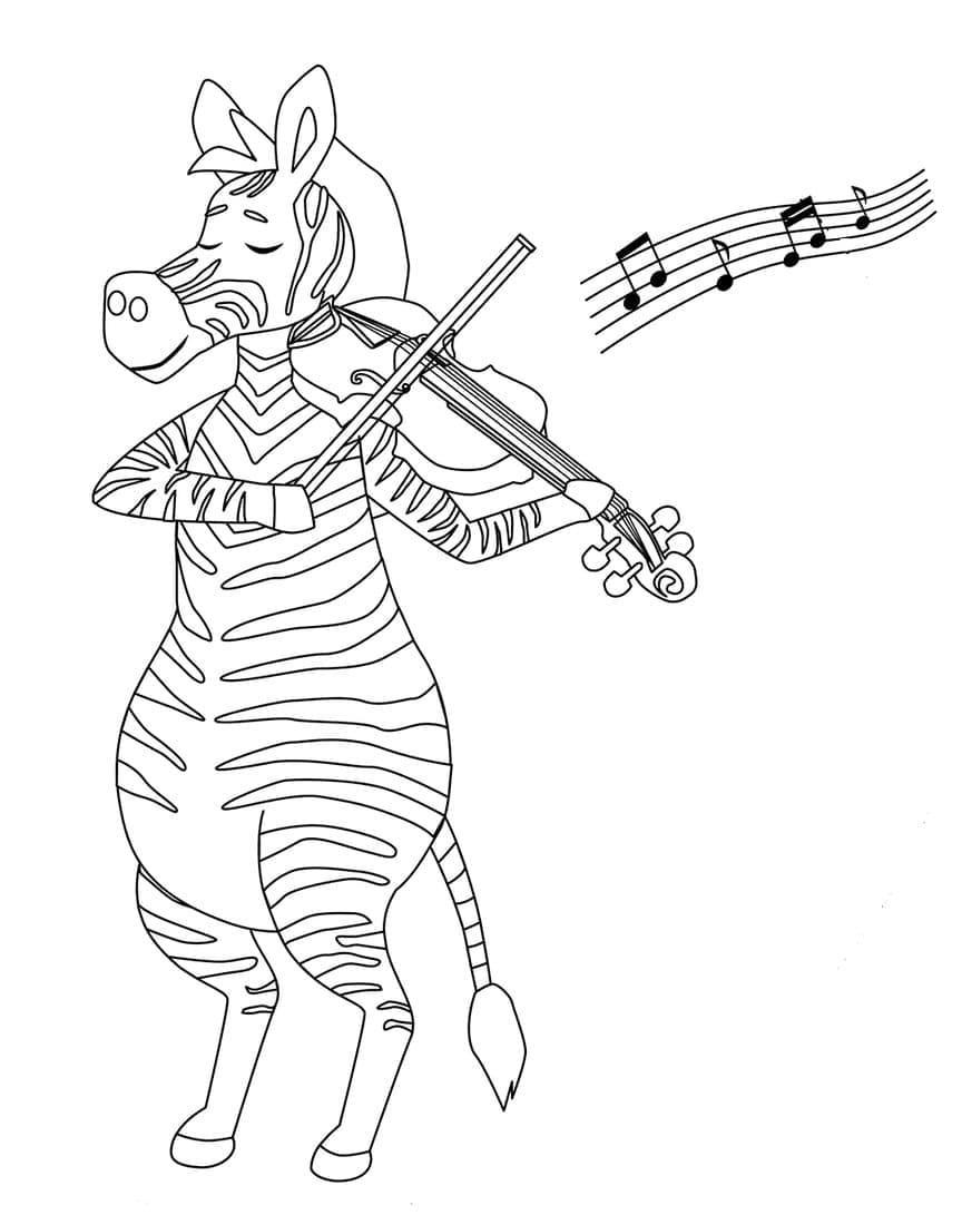Leichtes Violine ausmalbilder