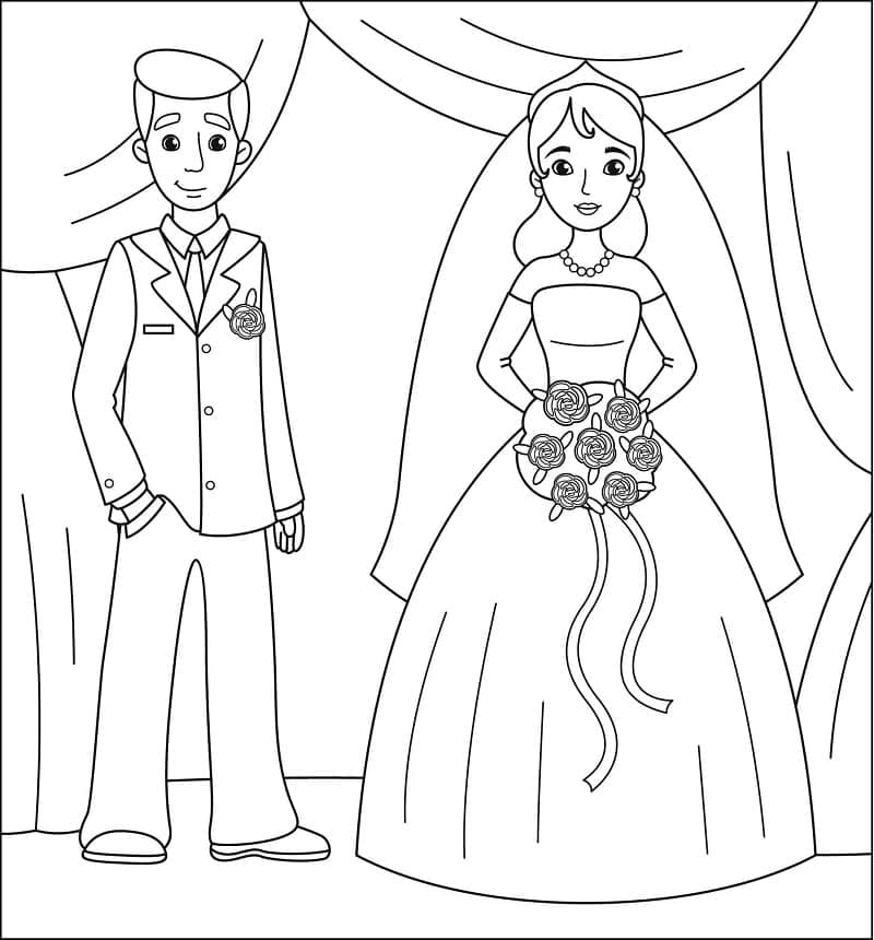 Liebe Hochzeit ausmalbilder