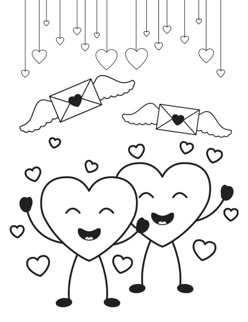 Liebe Valentinstag ausmalbilder